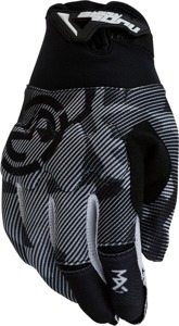 Moose Offroad Youth MX1 Gloves White Black Medium - Youth MX1 short cuff gloves in white and black