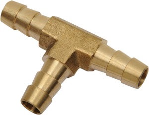 Helix Hose Splicer Tube Tee 5/16" Silver