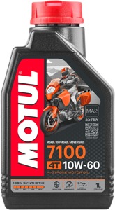 Motul 7100 4T 10W60 Synthetic Engine Oil 1L