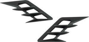 Show Chrome Front Fender Vent Accent Black â€“ 52-959BK