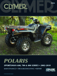Shop Repair & Service Manual - Soft Cover - For 2002-2010 Polaris Sportsman 600, 700 & 800
