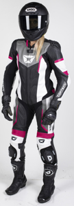 Women's Apex V1 RR Leather One-Piece Race Suit Rubine X-Small