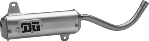 Oval Slip On Exhaust Silencer - For 88-06 Yamaha Blaster