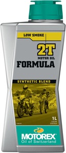 MOTOREX Formula 2T Synthetic Blend 1L Engine Oil - Semi-synthetic 2-stroke engine oil, 1L
