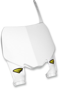 Cycra Stadium Number Plate White Fits Honda