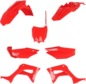 Acerbis Full Plastic Kit - Red Fits 2019+ Honda CRF110F