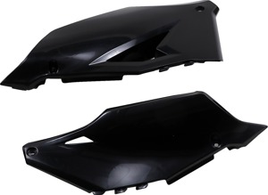 Cycra Side Number Plates Black Fits Kawasaki