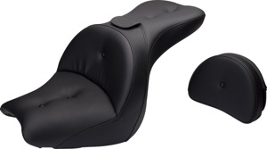 Saddlemen Explorer RoadSofa Seat with Backrest Black For Honda VTX1300C - Touring seat with backrest For Honda VTX1300C