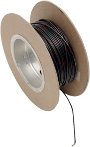 Black / Red 18 Gauge Color Match Primary Wire - 100' Spool