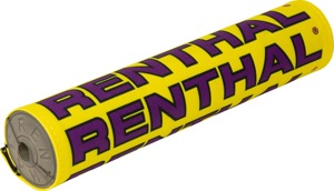 Renthal Vintage SX Crossbar Pad Yellow/Purple 10in Retro
