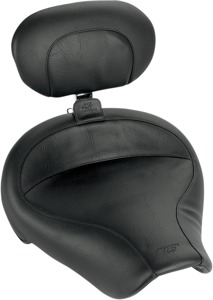 Mustang Wide Vintage Solo Seat w/ Driver Backrest 79129 For 96-03 HD Dyna