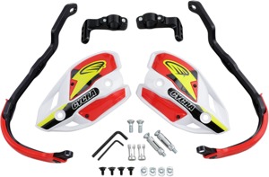 Cycra CRM Ultra 7/8 in. Clamp Red Handguards with White Shields