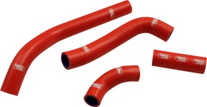 Moose Race Fit Radiator Hose Kit Red For Honda CRF450R/RX/RWE - Red silicone hose kit for Honda CRF450R/RX/RWE