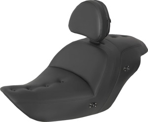 Saddlemen Heated Roadsofa Pillow Top Seat Black For Honda GL1800 Gold Wing - Heated Pillow Top seat For Honda GL1800 Gold Wing