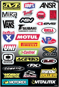 Factory Effex Sponsor Sticker Kit C 10-68004