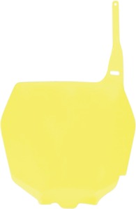 UFO Replacement Front Number Plate Yellow For Suzuki RM/RMZ - Front number plate for Suzuki RM/RMZ models