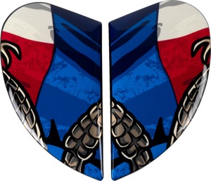 ICON Airframe Pro Helmet Side Plates Glory Tejas Libre One Size - Side plates for ICON Airframe Pro helmets