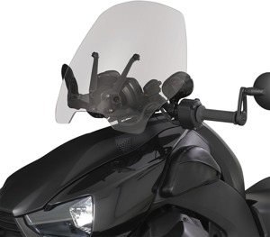 Show Chrome Adjustable Smoke Windshield 16"x21" For Ryker