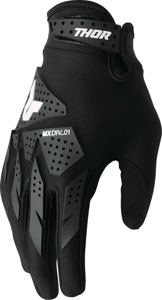 Thor Launchmode XP Gloves Men's 4XL Black - Men's 4XL black riding gloves