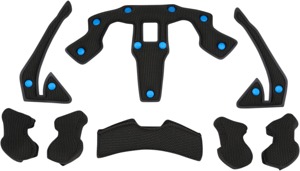 100% Trajecta Helmet Liner Black XL Adult - Replacement liner for 100% Trajecta helmets XL