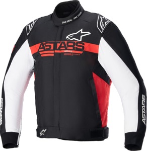 Alpinestars Monza Sport Jacket XL Black/Bright Red/White Men's - Textile riding jacket with armor, size XL, Black/Red/White