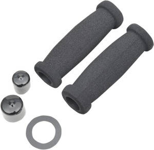 Grab On Comfort Road Grips - Black - Foam grips for 1" handlebars