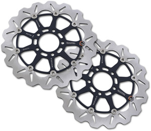 Front Wave Brake Rotors - For 97-03 GSXR600/750 & TL1000, 01-02 GSXR1000, 99-06 Busa