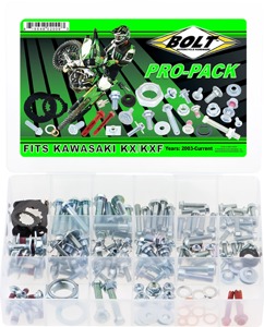Bolt Pro-Pack Hardware Kit For Kawasaki KX/KXF