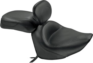 Mustang Wide Tour 2Pc Seat Black Fits Yamaha Raider 2008-2014