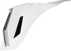 ICON Airform Helmet Speedfin White Silver One Size - Replacement speedfin for ICON Airform helmets