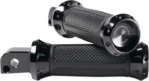Performance Machine Overdrive Passenger Footpegs Black