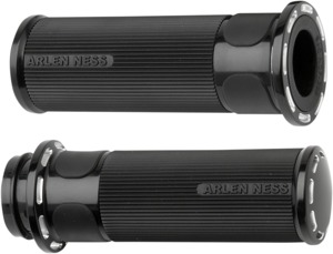 Arlen Ness Fly-By-Wire Fusion Series Grips Black Slot Track