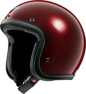 Arai Classic-V Helmet Gloss Metallic Red - Medium - Classic open-face helmet with ventilation