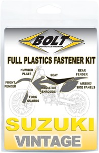 Full Plastic Fastener Kit - For 89-92 Suzuki RM125 & RM250