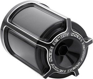 Arlen Ness Beveled Reusable Oil Filter Black