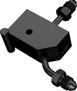 Goodridge Rear Brake Switch Holder Black For 00-06 Harley Softail - Rear brake switch holder For 00-06 Harley Softail