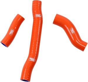 Moose Offroad Radiator Hose Kit Orange KTM/Husqvarna/GasGas - Race-fit silicone hose kit for KTM/Husky/GasGas
