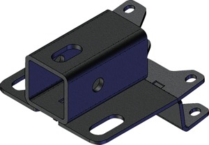 KFI 2" Rear Receiver Hitch Black Fits 02-24 Honda TRX520 Recon