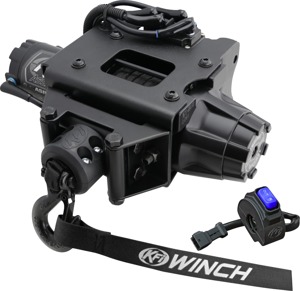 KFI Assault Series 3500lb Winch Kit Synthetic Cable For Polaris ATV - 3500lb synthetic winch kit For Polaris ATV