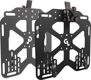 Giant Loop Pannier Mounts for Soft Luggage Black Pair - Quick-release pannier mounts for 16-18mm round racks