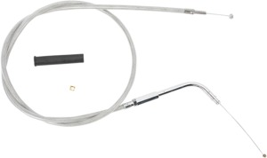 Drag Specialties Stainless Braided Throttle Cable 42-1/2in For Harley Electra Glide