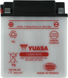 Yuasa YB10A-A2 Yumicron 12 Volt Battery