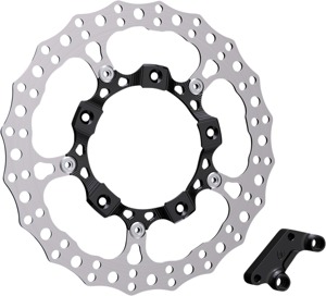 Left Side 14" Full Floating Rotor w/ Bracket & Black Center