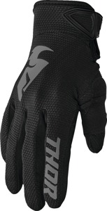 Thor Women's Sector Gloves Black/Gray - Medium - Lightweight women's off-road gloves