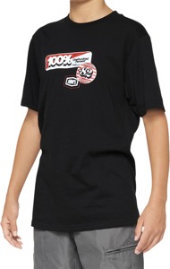 100% Youth Stamps Tee Black - Medium