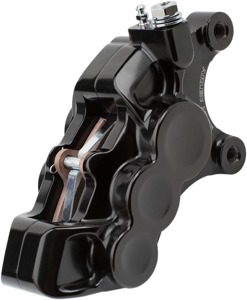Arlen Ness Black Tech 4 Piston Front Left Brake Caliper 11.8"