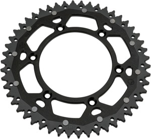 48T Black Dual Metal Rear Sprocket - For 84-17 Honda CR CRF XR