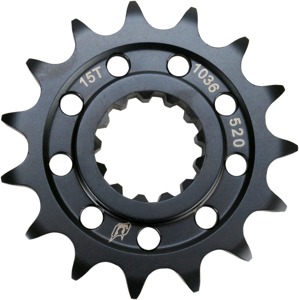 Driven 520 Steel Front Sprocket Black 15T