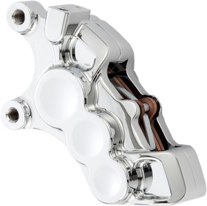 6 Piston Chrome Front Left Caliper Fits Many 06+ H-D w/ 11.8" Rotors