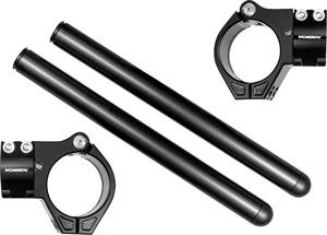 Vortex Clip-On Handlebar Black 53mm 7 Degree For Aprilia RSV Mille Tuono